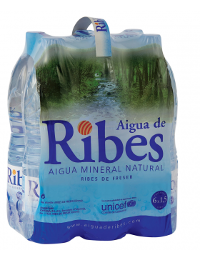Pack 6 Aigua Ribes 1.5L